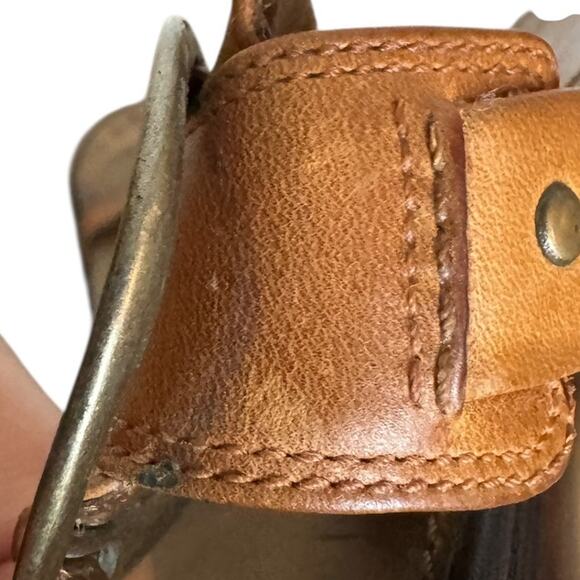 COLE HAAN Nike Air Leather Wedge Thong Sandal SZ 5 - Picture 11 of 13